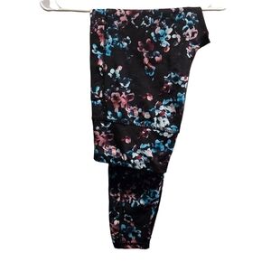 Avia floral Workout Leggings Full Length Size Large (12-14)